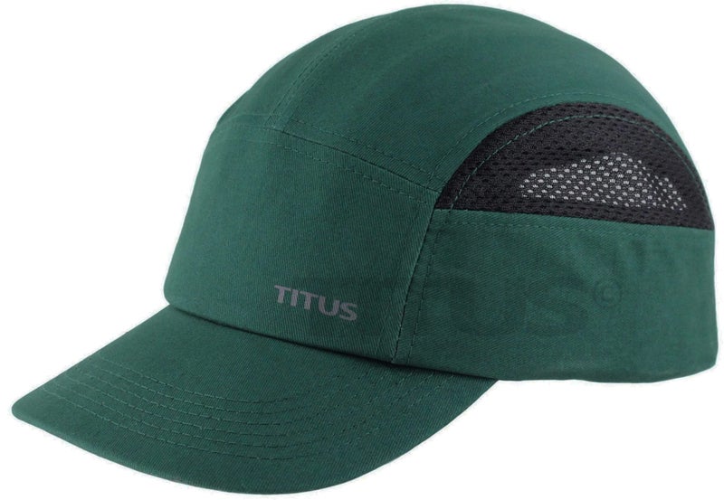 TITUS Lightweight Safety Bump Cap - Baseball Style Protective Hat (Hunter Green Vented) - Image 1